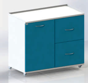 Т1Т2 - тумба передвижная, 2 выдвижных ящика, 2 полки | Виталия (Россия)