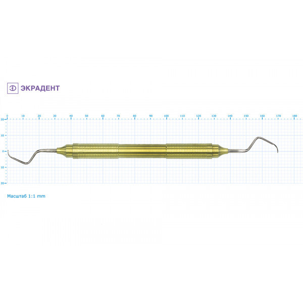 10-15 - кюретка № 9/10 (Кюрета Грейси), Экрадент (Россия)