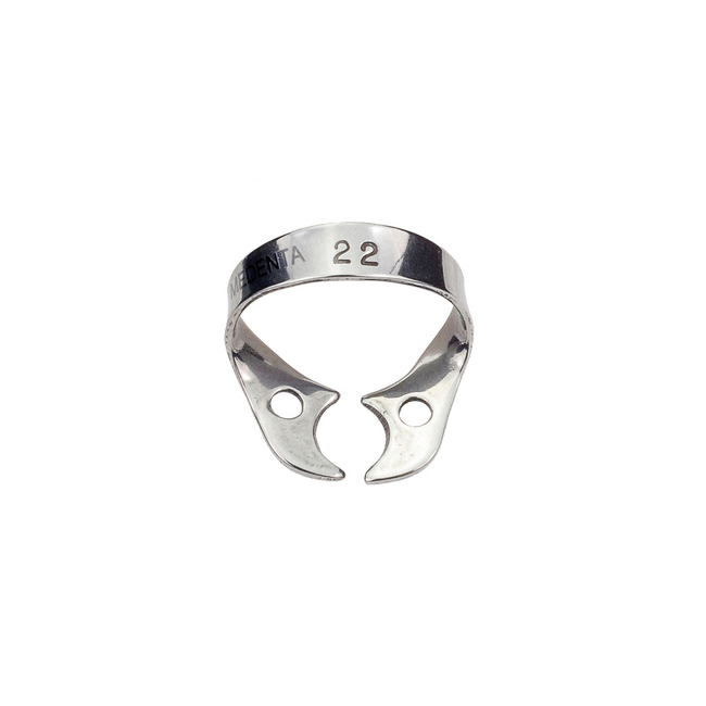 129-022 - крепление для Раббер Дам Медента, для верхних и нижних премоляров, с плоскими щечками | Medenta Instruments Co. (Пакистан)