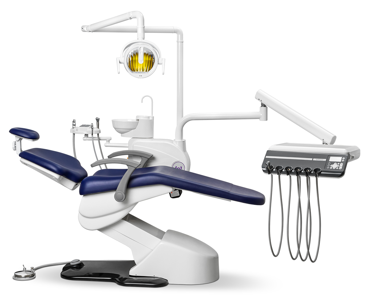 Стоматологическая установка Woson WOD 330 нижняя подача, Темно-синий