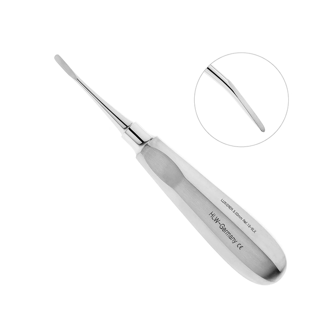 Люксатор изогнутый, 3 мм | HLW Dental Instruments (Германия)