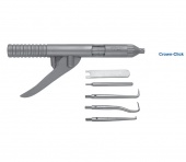 Коронкосниматель ручной Crown-Click, односторонний, автоматический, регулируемый, в комплекте 2 ключа и 3 насадки | HLW Dental Instruments (Германия)