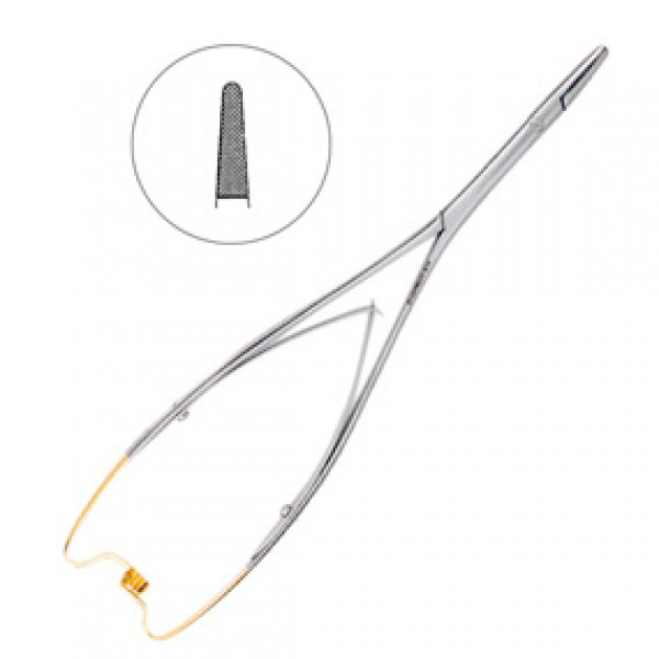 Иглодержатель хирургический Hoesl TC, 21 см, HLW Dental Instruments (Германия)