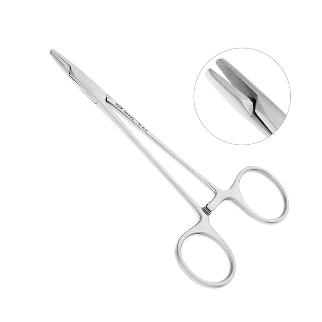 Иглодержатель хирургический гладкий Webster, длина 125 мм | HLW Dental Instruments (Германия)