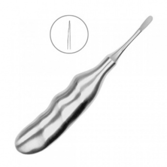Люксатор прямой, 5 мм анатомическая ручка, HLW Dental Instruments (Германия)