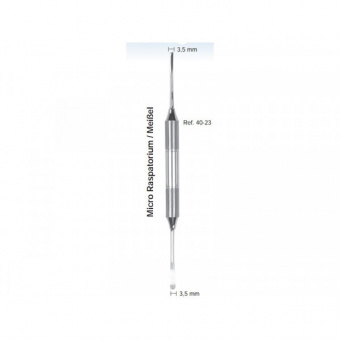 Распатор, ручка DELUXE, диаметр 10 мм, 3,5-3,5 мм., HLW Dental Instruments (Германия)