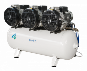 ECO9 E Безмасляный компрессор, 3 головы с 3-емя цилиндрами, поршневого типа