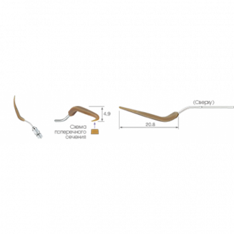 V-P11L - насадка с двойным изгибом к скейлерам Varios (3шт.)