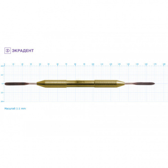 06-01 - шпатель двусторонний малый 3,5., Экрадент (Россия)